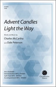 Advent Candles Light the Way SATB choral sheet music cover Thumbnail